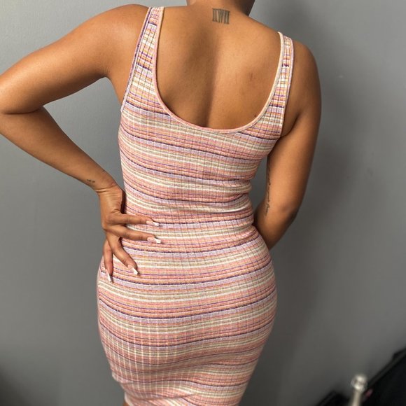 Multi Colour Body-con Summer Dress☀️ - Picture 3 of 6